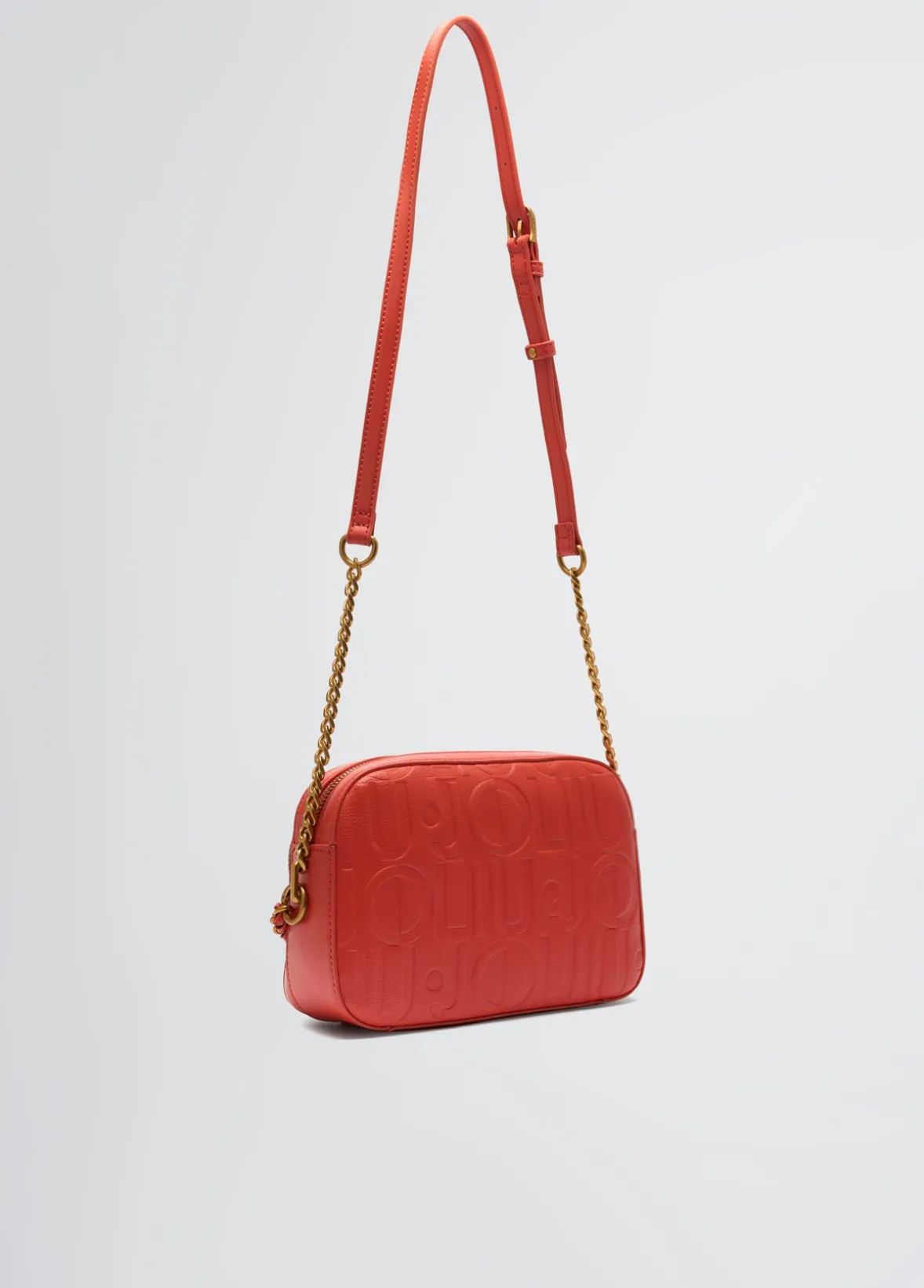 Borsa a tracolla media con catena decorativa