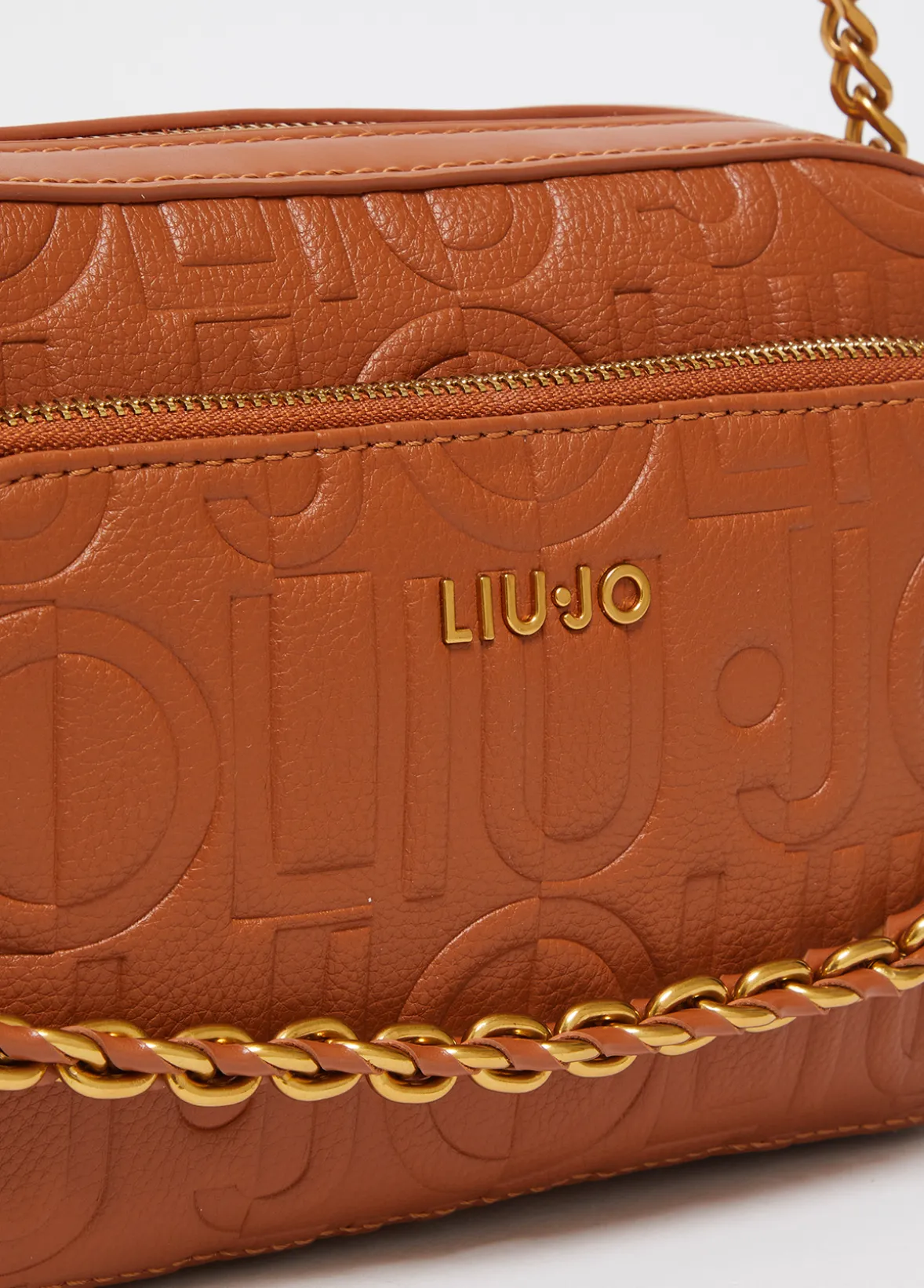 Borsa a tracolla media con catena decorativa