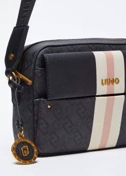 Borsa a tracolla media con charm