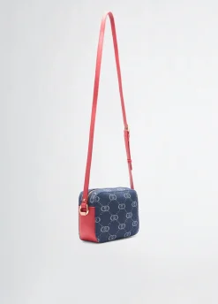 Borsa a tracolla media jacquard
