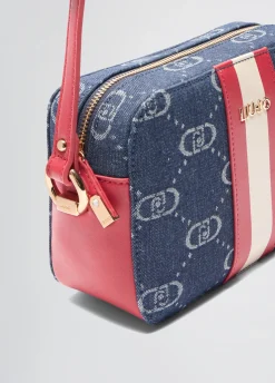 Borsa a tracolla media jacquard