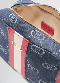 Borsa a tracolla media jacquard