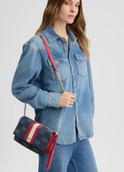 Borsa a tracolla piccola jacquard