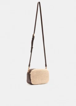 Borsa a tracolla piccola in teddy