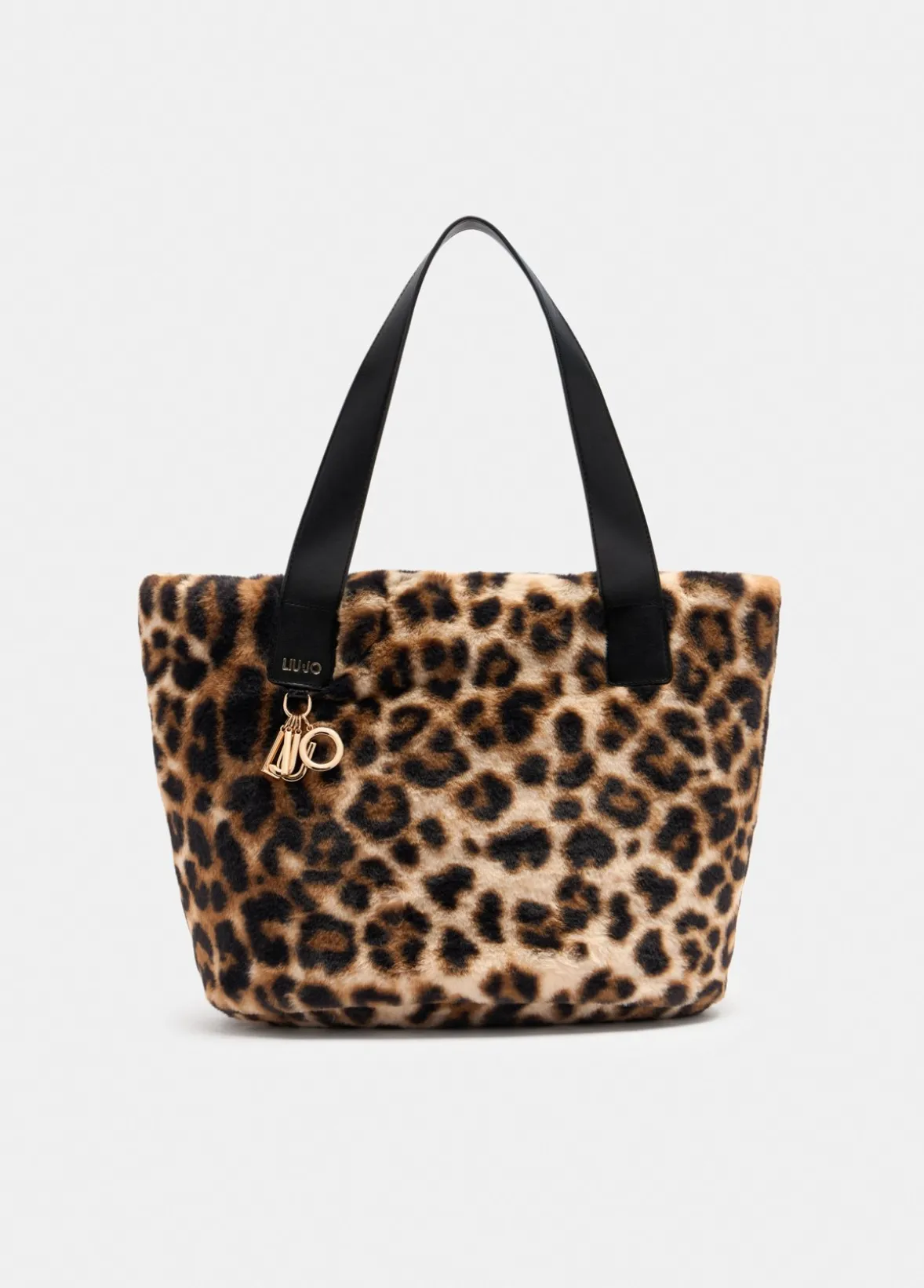 Borsa hobo grande in pelliccia sintetica
