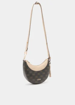 Borsa hobo media con logo