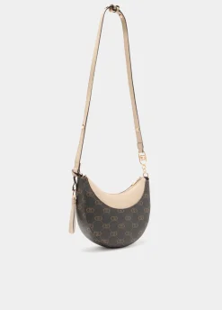 Borsa hobo media con logo