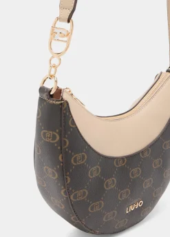 Borsa hobo media con logo