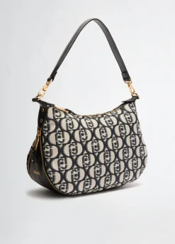 Borsa hobo media jacquard