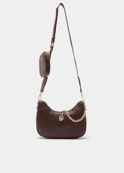 Borsa hobo piccola con catena