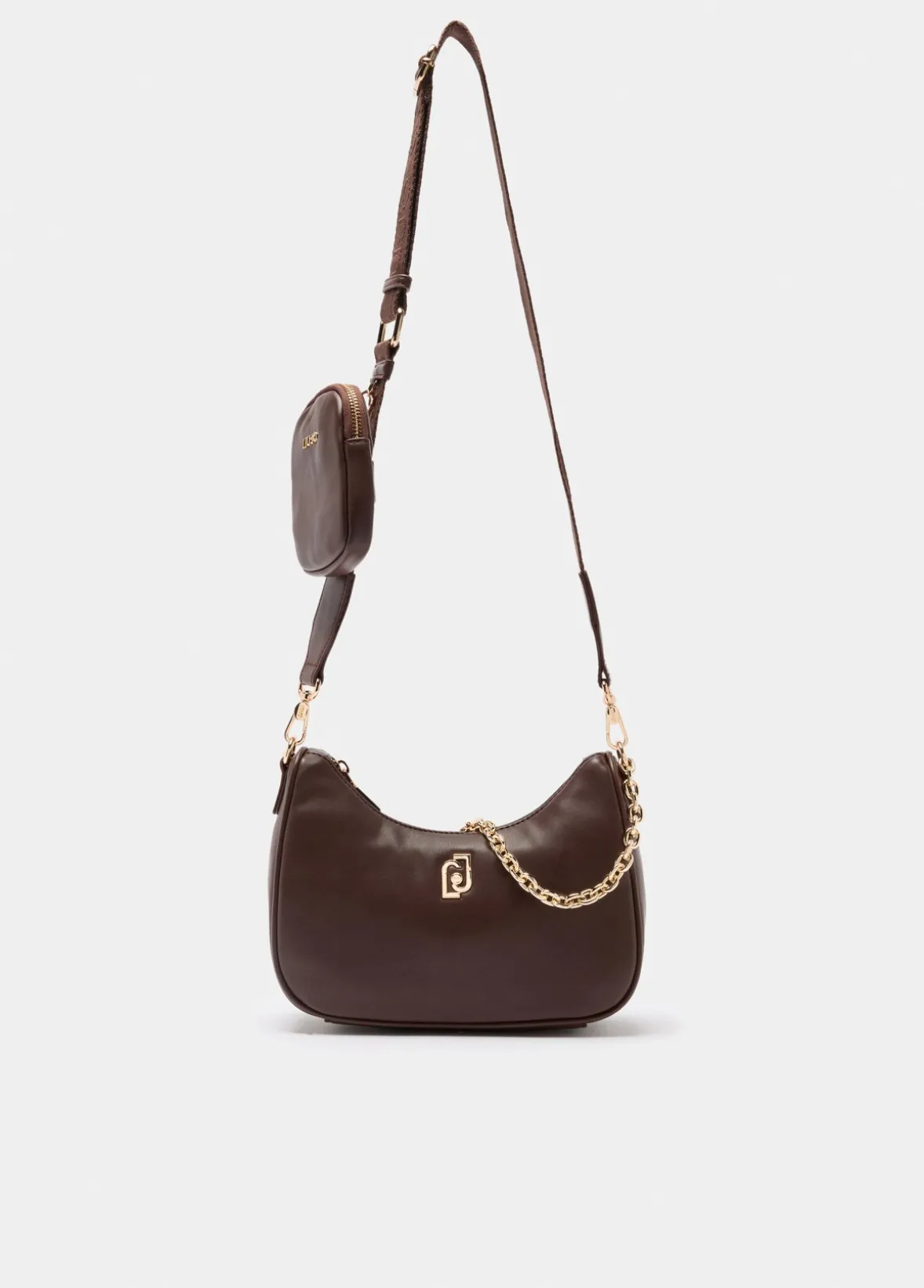 Borsa hobo piccola con catena