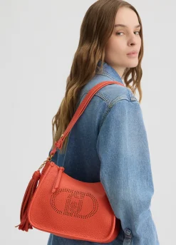 Borsa hobo piccola con charm