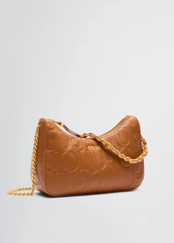 Borsa hobo piccola con logo