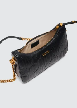 Borsa hobo piccola con logo