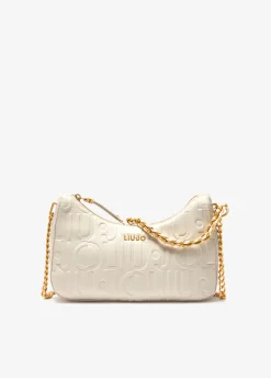 Borsa hobo piccola con logo
