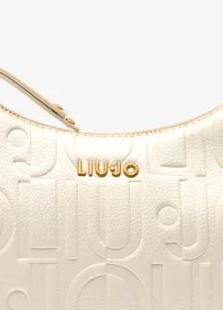 Borsa hobo piccola con logo