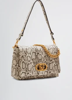 Borsa LaPuffy grande pitonata