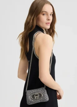 Borsa LaPuffy mini con strass