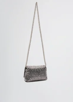 Borsa LaPuffy mini con strass