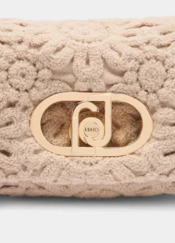 Borsa LaPuffy piccola con ricamo