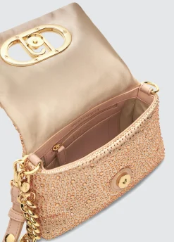 Borsa LaPuffy piccola con strass