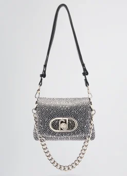 Borsa LaPuffy piccola con strass