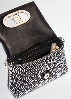 Borsa LaPuffy piccola con strass
