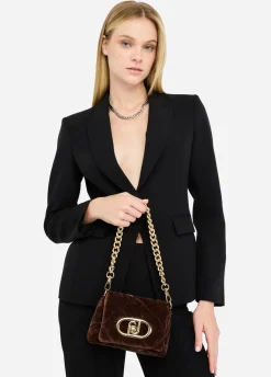 Borsa LaPuffy piccola in velluto