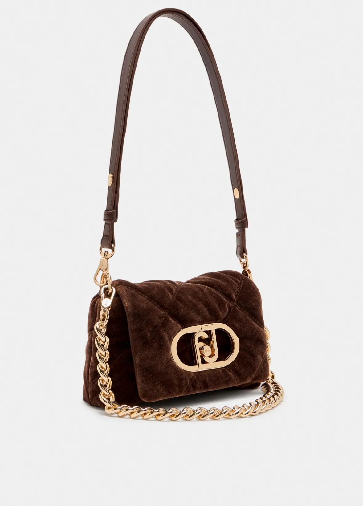 Borsa LaPuffy piccola in velluto