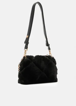 Borsa LaPuffy piccola in pelliccia sintetica