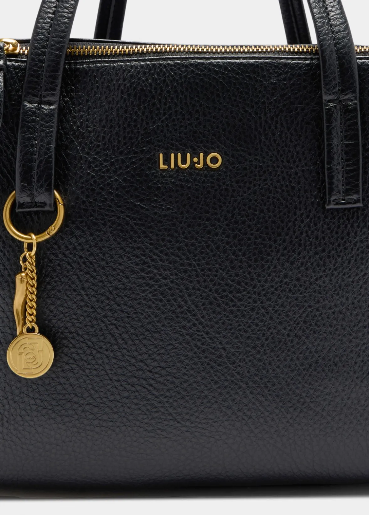 Borsa satchel media con charm