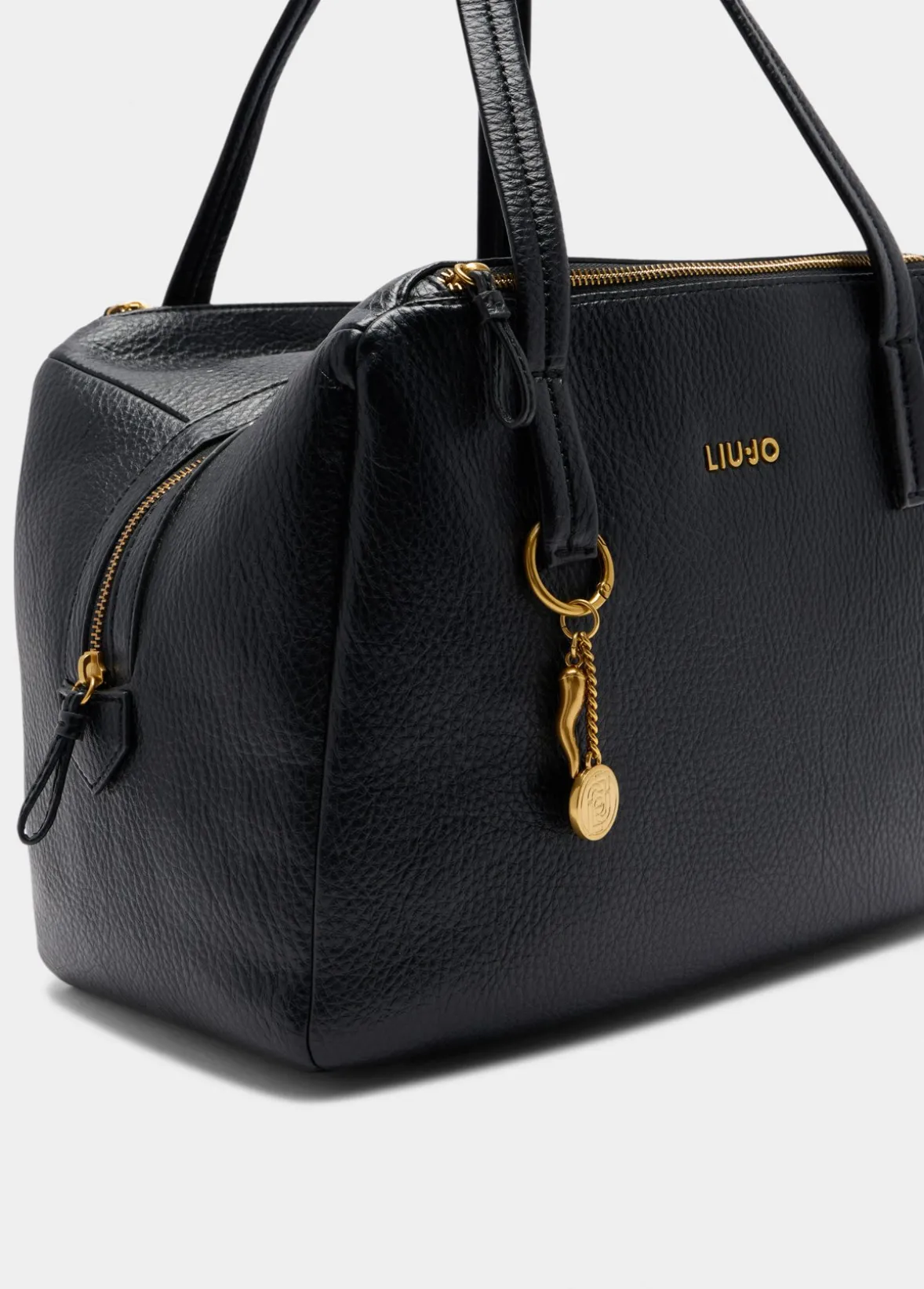 Borsa satchel media con charm