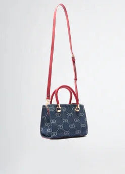 Borsa satchel piccola con pochette