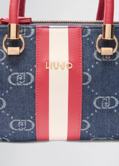 Borsa satchel piccola con pochette