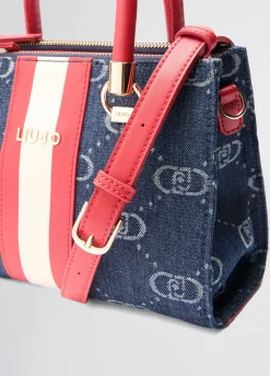 Borsa satchel piccola con pochette