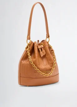 Borsa secchiello media con logo