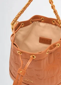 Borsa secchiello media con logo