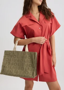 Borsa tote grande jacquard
