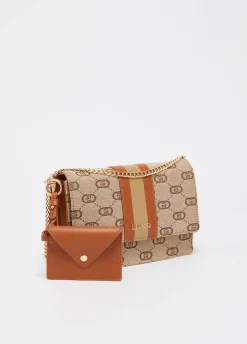 Borsa tracolla piccola jacquard
