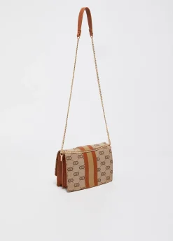 Borsa tracolla piccola jacquard