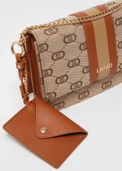 Borsa tracolla piccola jacquard