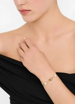 Bracciale con perle sintetiche