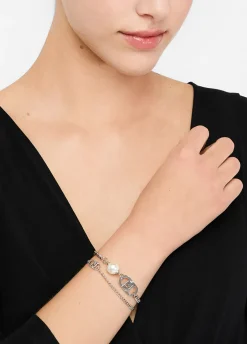 Bracciale multifilo con perla