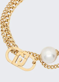 Bracciale multifilo con perla