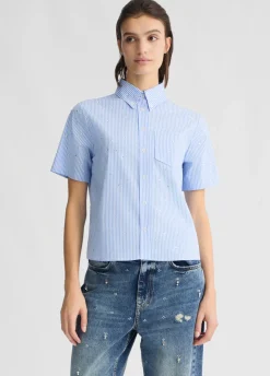 Camicia boxy a righe