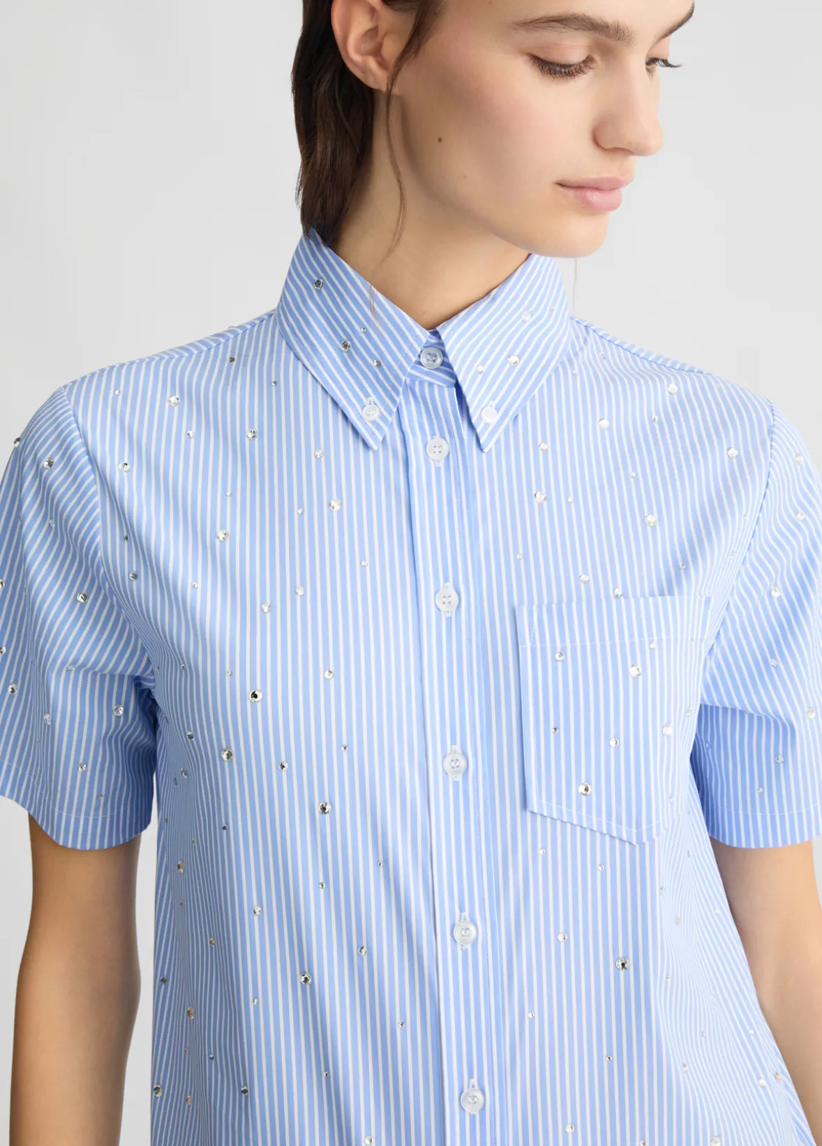 Camicia boxy a righe