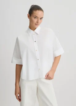 Camicia boxy in cotone