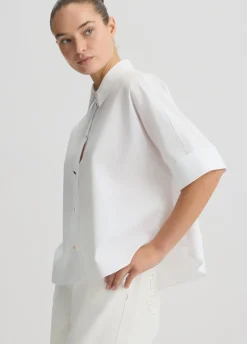Camicia boxy in cotone