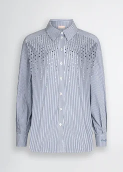 Camicia con applicazioni