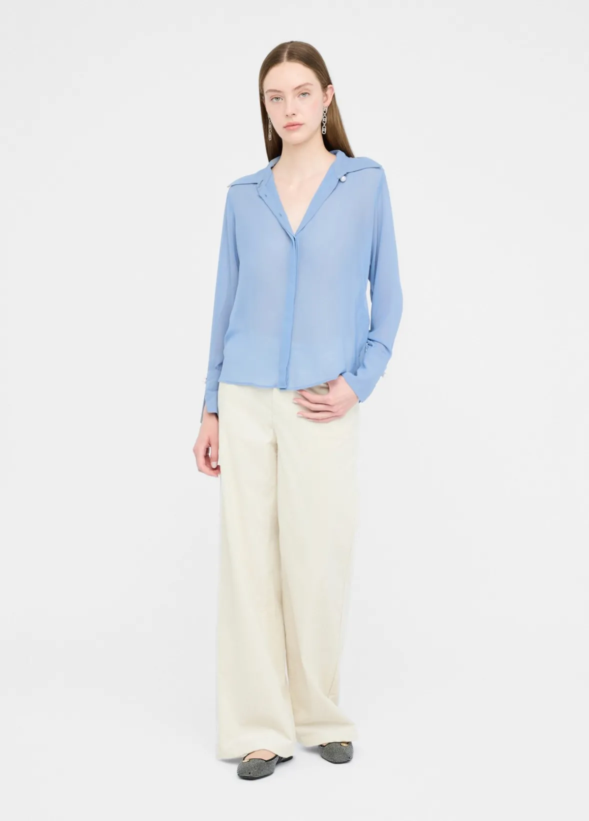 Camicia con perle
